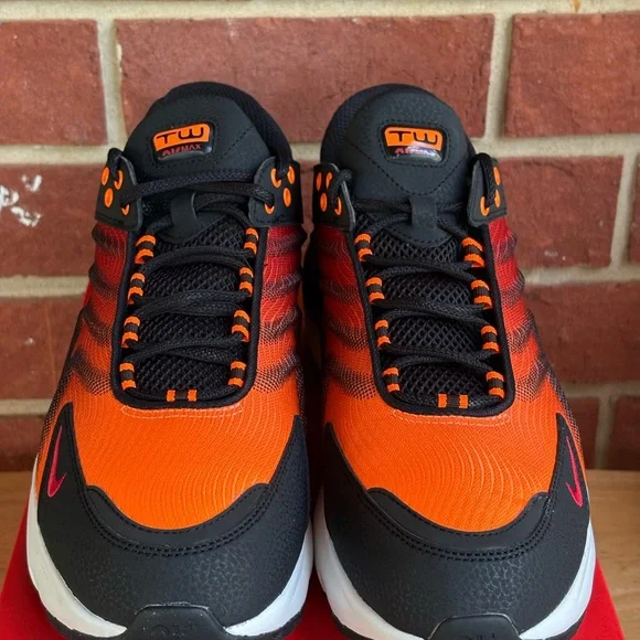 New Nike Air Max TW SE Total Orange Red Black Mens Sneakers Retro Athletic Shoes - Picture 7 of 16